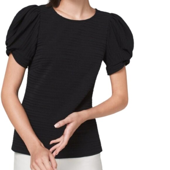 WHBM Textured Jacquard Top M NWT - Picture 6 of 7